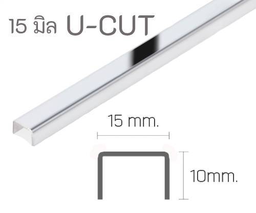 กรุยเชิงสแตนเลสU-cut DP 15มิล